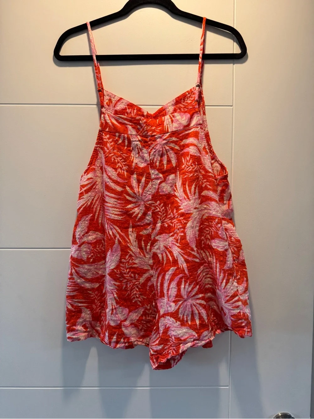 Rip Curl Red and Pink Tropical Print Romper - Picture 4 of 7